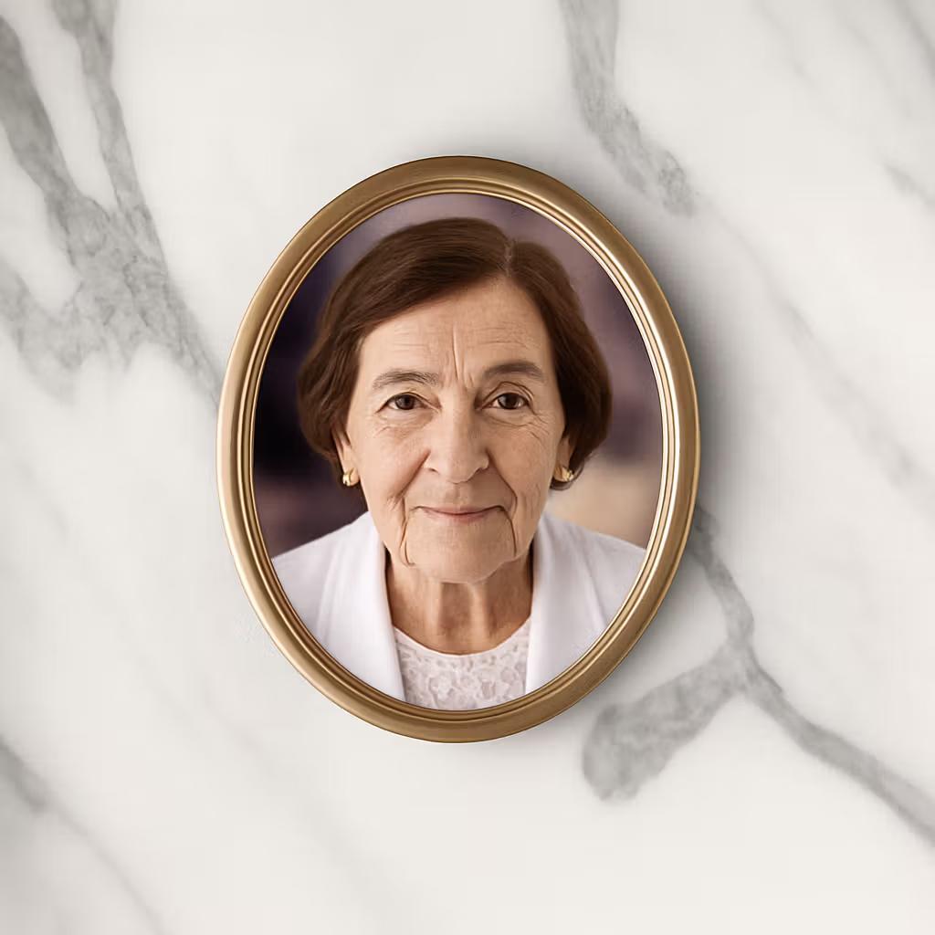 Fotocerâmica com Moldura Oval