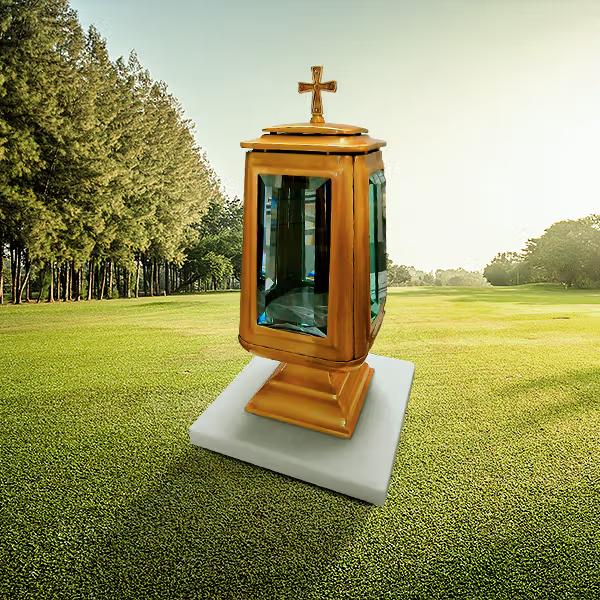 Lanterna Bronze com Base Mármore - LT04