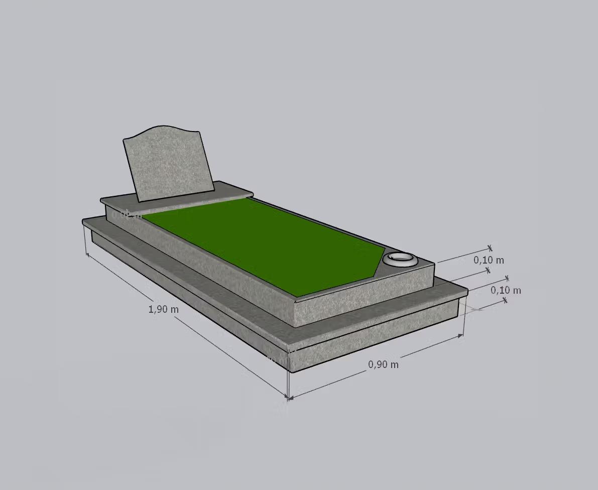 Campa Aberta Granito Cinza - CP66 2