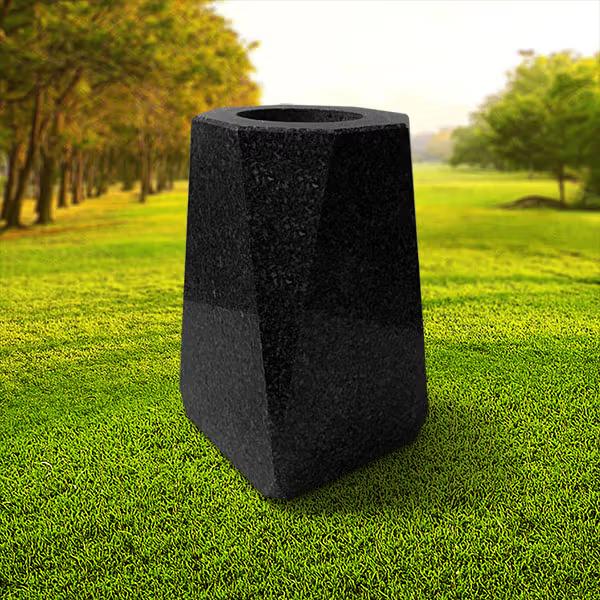 Jarra Cantos Cortados Granito Preto - JR50